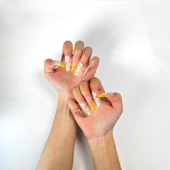 TTDeye Yellow Floral Rhinestone Decor