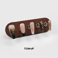 TTDeye Cool Black Gold Glitter