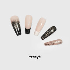 TTDeye Cool Black Gold Glitter