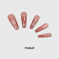 TTDeye Nude Pink Snow and Cloud Design