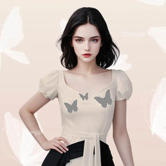 TTDeye White Butterfly Nude