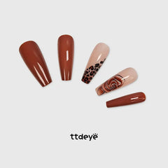 TTDeye Nude Brown Leopard Design